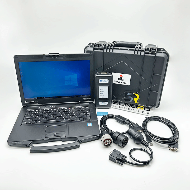 Heavy Equipment Software - ET4用ヘビーデューティー掘削機とPerkins EST 2023B診断キット、CF54ラップトップアダプター用デュアルソフトウェア（478-0235 & 27610402）