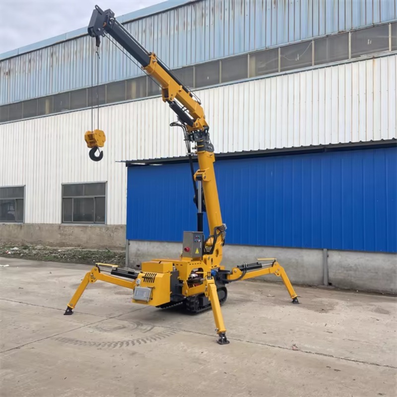 小型ミニスパイダークレーン油圧電動リモコン式ヘビーデューティ - Heavy Equipment Lift のレビューと価格
